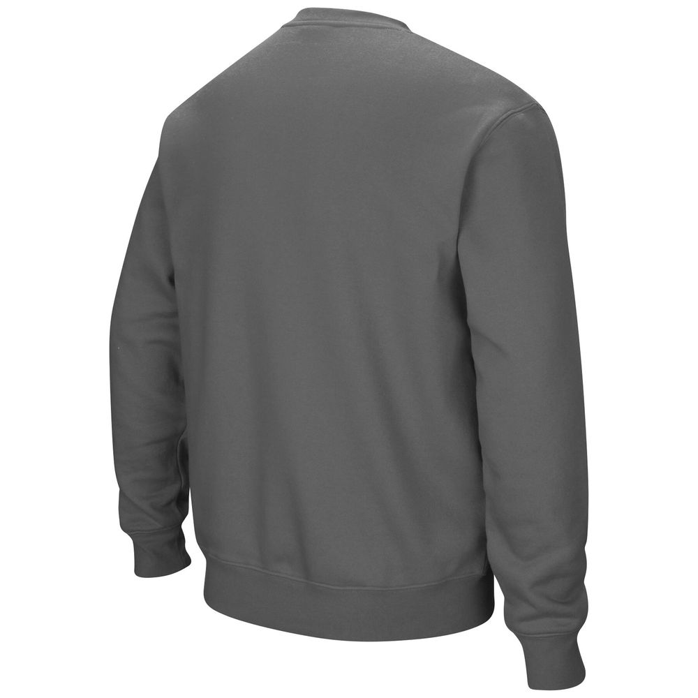 Men's Colosseum Charcoal Texas Longhorns Arch & Logo Pullover Sweatshirt