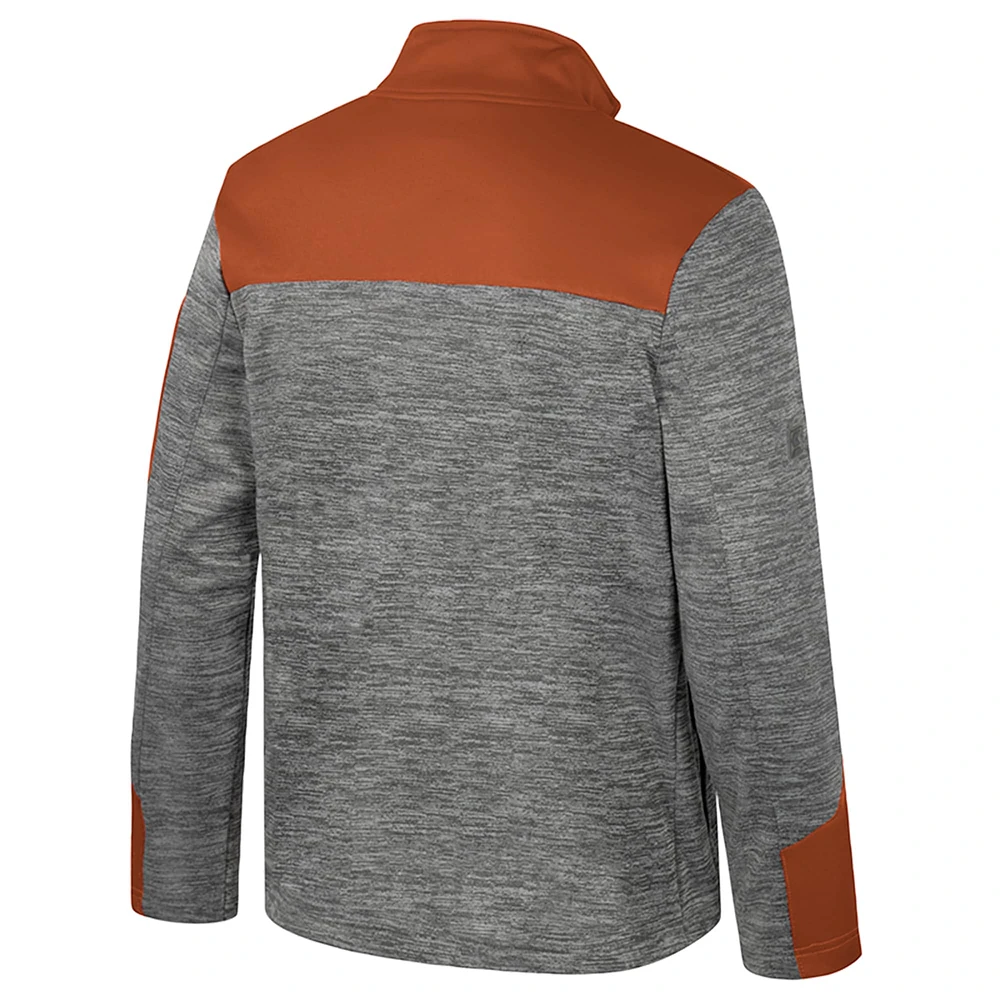 Men's Colosseum  Gray/Texas Orange Texas Longhorns Guard Full-Zip Jacket