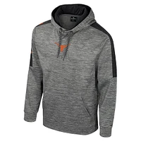 Men's Colosseum Heather Gray Texas Longhorns Dozer Pullover Hoodie