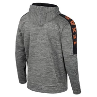 Men's Colosseum Heather Gray Texas Longhorns Dozer Pullover Hoodie