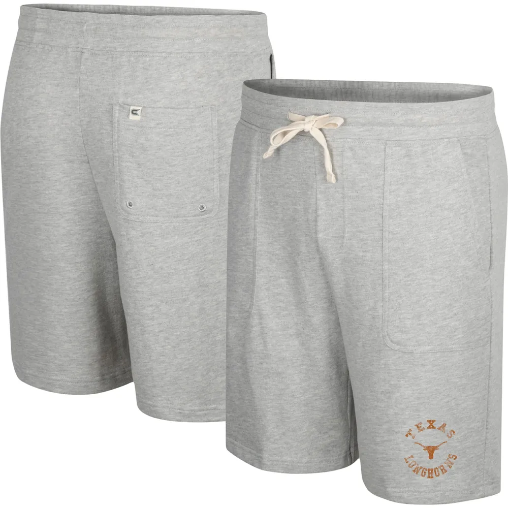 Men's Colosseum Heather Gray Texas Longhorns Love To Hear This Terry Shorts