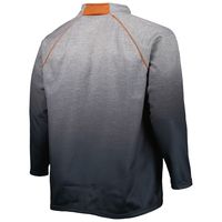Men's Colosseum Heather Gray Texas Longhorns Sitwell Raglan Quarter-Zip Jacket