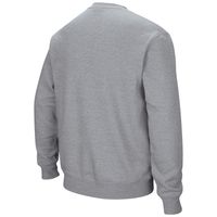 Men's Colosseum Heathered Gray Texas Longhorns Arch & Logo Pullover Sweatshirt