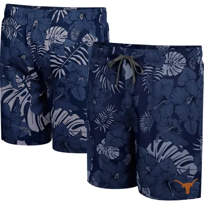 Men's Colosseum Navy Texas Longhorns The Dude Swim Shorts