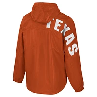 Men's Colosseum Texas Orange Longhorns Reloaded Anorak Half-Zip Jacket