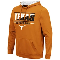 Men's Colosseum Texas Orange Longhorns Slash Stack 2.0 Pullover Hoodie