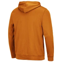 Men's Colosseum Texas Orange Longhorns Slash Stack 2.0 Pullover Hoodie