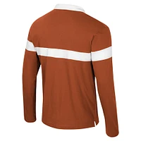 Men's Colosseum  Texas Orange Longhorns Too Cool For School Long Sleeve Polo