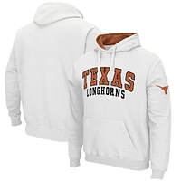 Men's Colosseum White Texas Longhorns Double Arch Pullover Hoodie