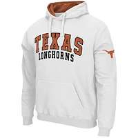 Men's Colosseum White Texas Longhorns Double Arch Pullover Hoodie