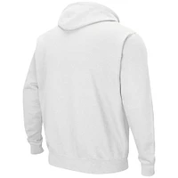 Men's Colosseum White Texas Longhorns Double Arch Pullover Hoodie