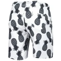 Men's Colosseum White Texas Longhorns Pineapples Swim Shorts