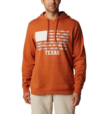 Sweat à capuche Columbia Burnt Orange Texas Longhorns PFG Fish Flag II pour hommes