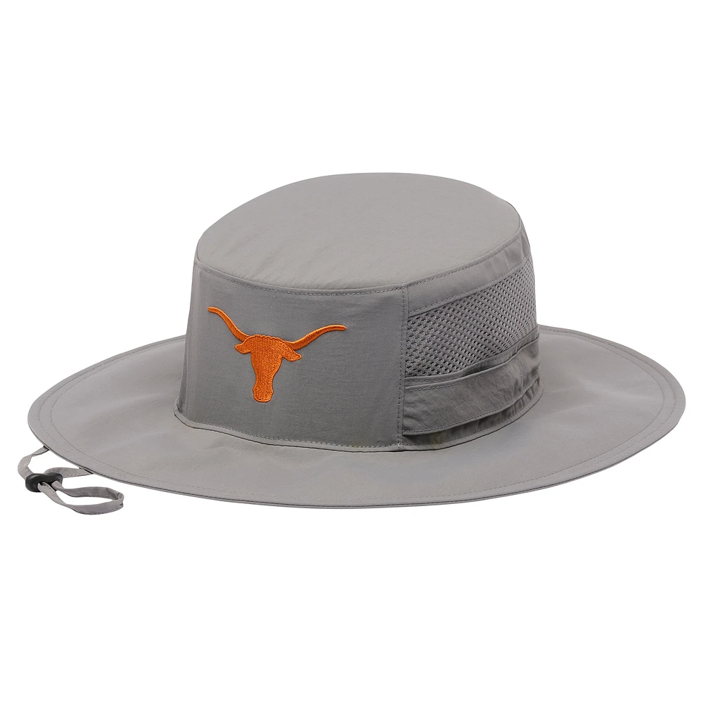 Chapeau de pêcheur Omni-Shade Bora Bora III des Texas Longhorns de Columbia pour homme gris