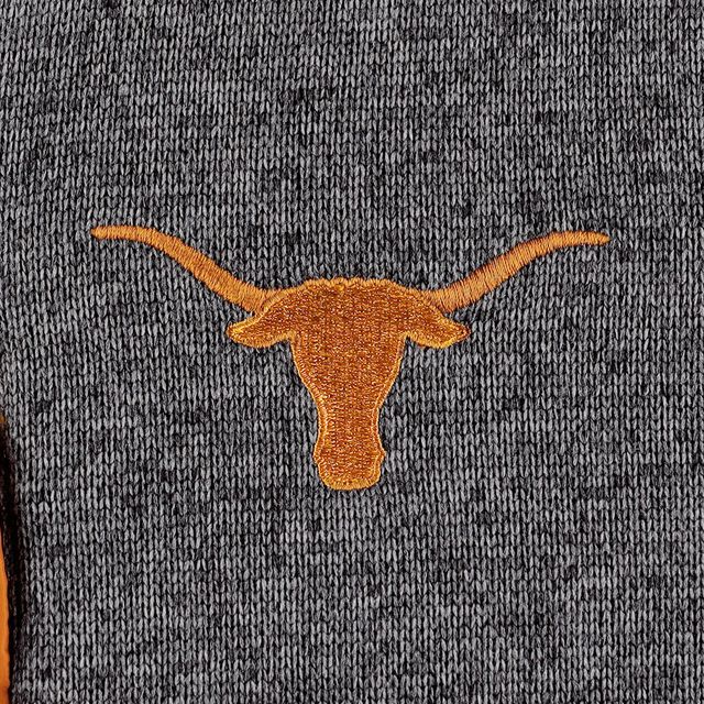 Haut à demi-glissière Columbia Texas Longhorns Canyon Point Raglan gris pour homme