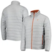 Blouson homme Columbia gris Texas Longhorns Powder Lite entièrement zippé