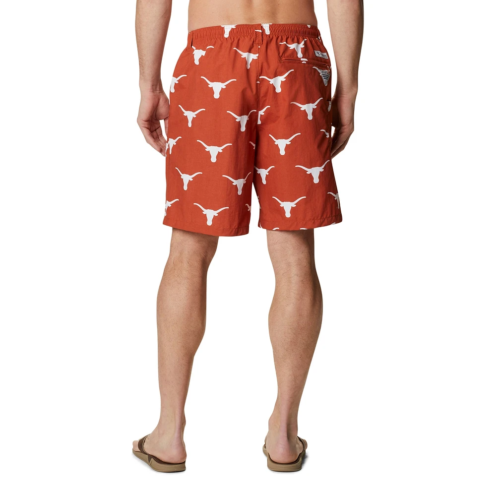 Short imprimé Texas Longhorns Backcast III pour homme de Columbia Orange