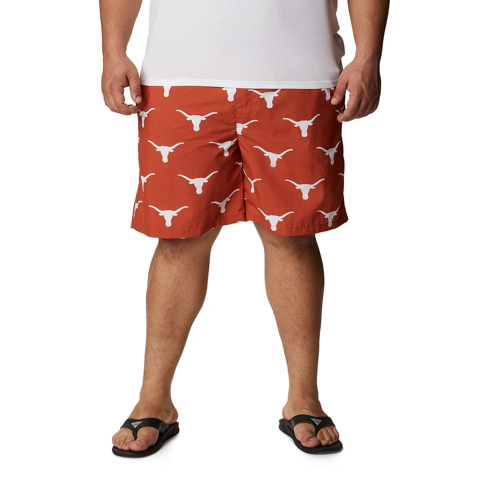 Columbia Texas Orange Longhorns Big & Tall Backcast II Allover Print Omni-Shade Short