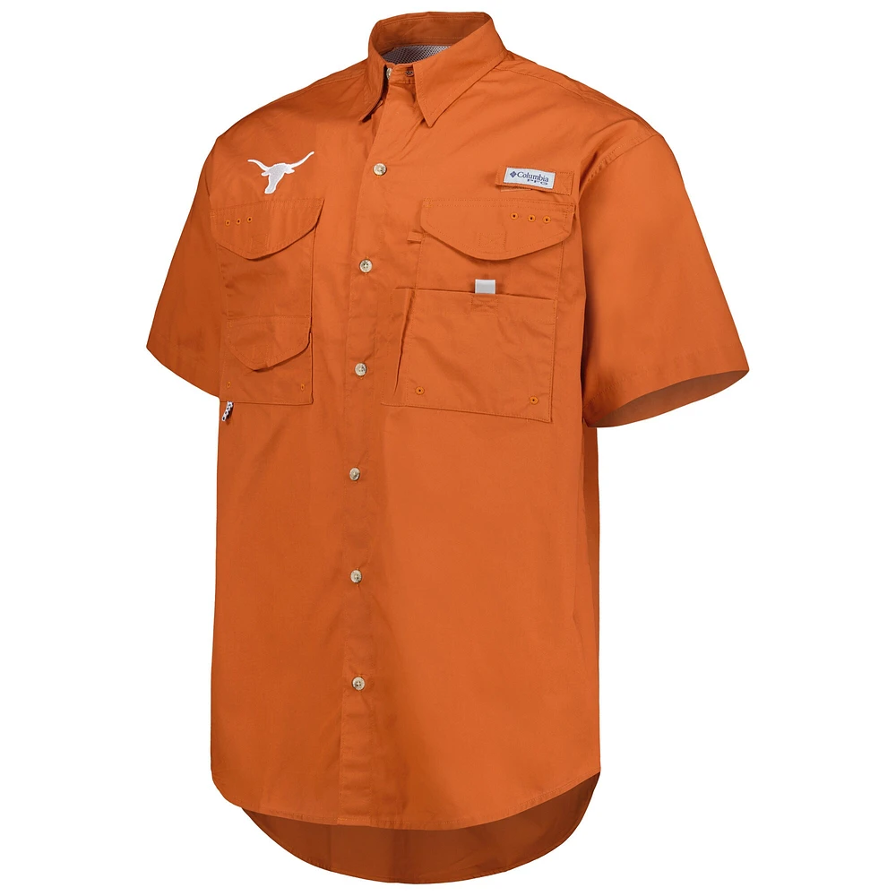 Chemise boutonnée Columbia Texas Longhorns Bonehead pour homme