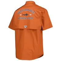 Chemise boutonnée Columbia Texas Longhorns Bonehead pour homme