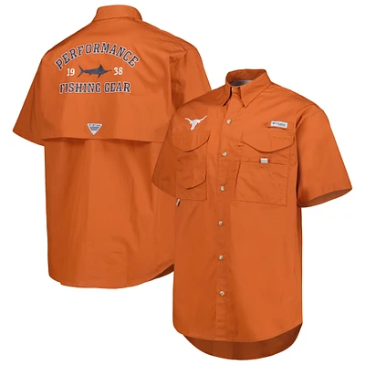 Chemise boutonnée Columbia Texas Longhorns Bonehead pour homme