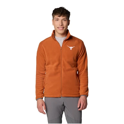 Veste polaire à glissière complète Columbia Texas Orange Longhorns Flanker IV pour homme