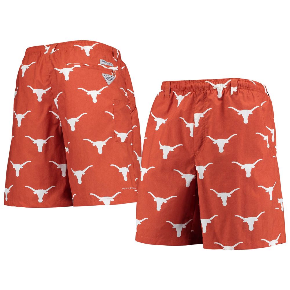 Men's Columbia Texas Orange Longhorns PFG Backcast II 8" Omni-Shade Hybrid Shorts