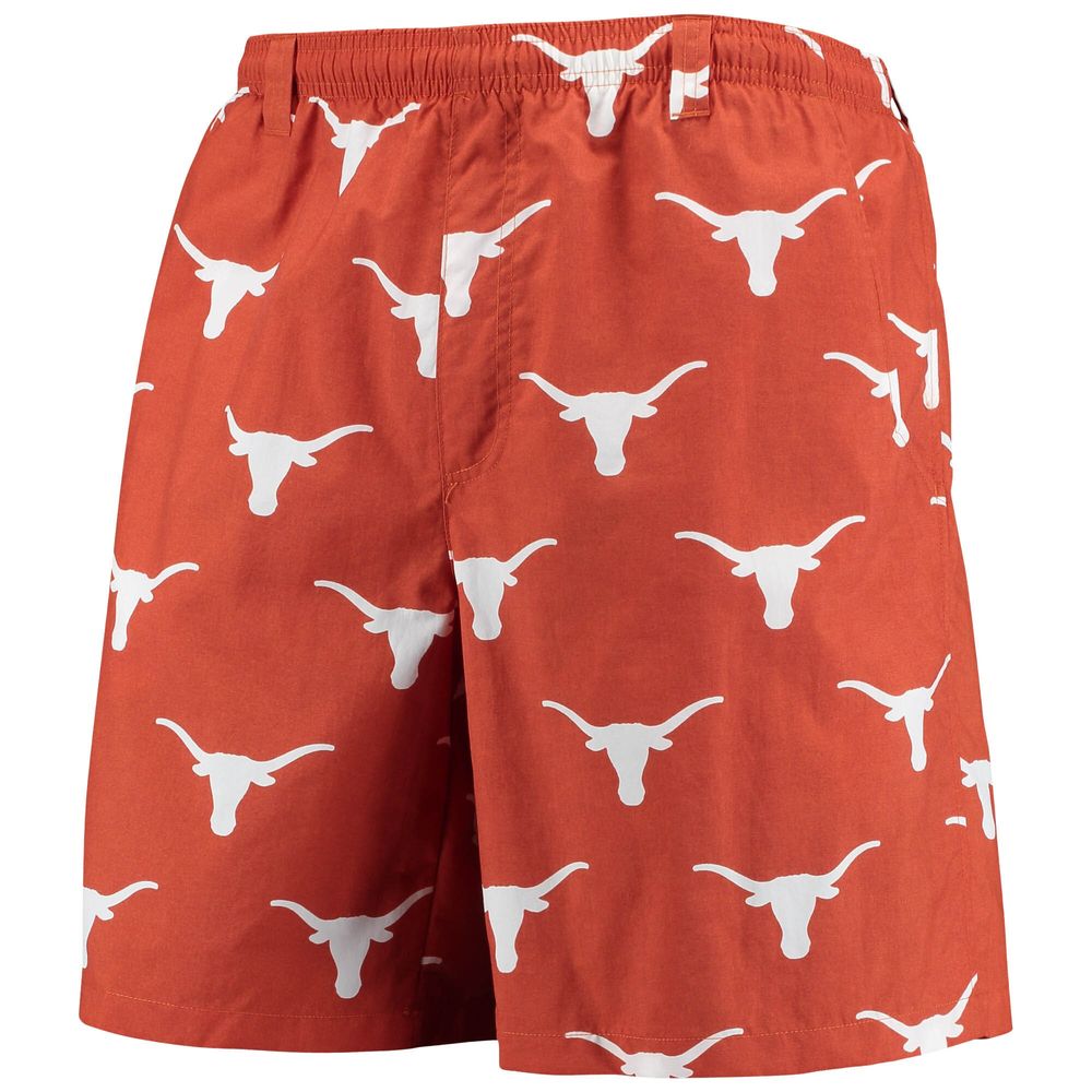 Men's Columbia Texas Orange Longhorns PFG Backcast II 8" Omni-Shade Hybrid Shorts