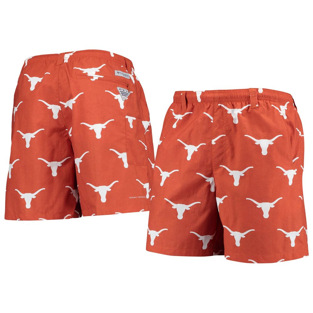 Men's Columbia Texas Orange Longhorns PFG Backcast II Omni-Shade Hybrid Shorts