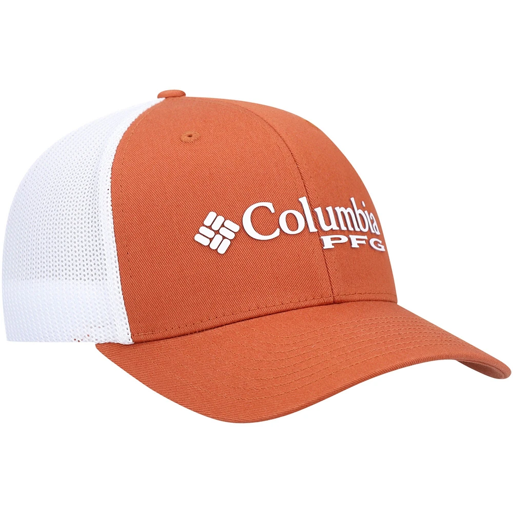 Casquette Columbia Texas Longhorns Orange PFG Flex pour homme