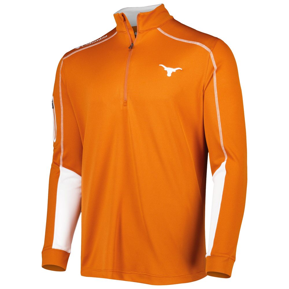 Men's Columbia Texas Orange Longhorns Shotgun 2.0 Omni-Wick Quarter-Zip Jacket