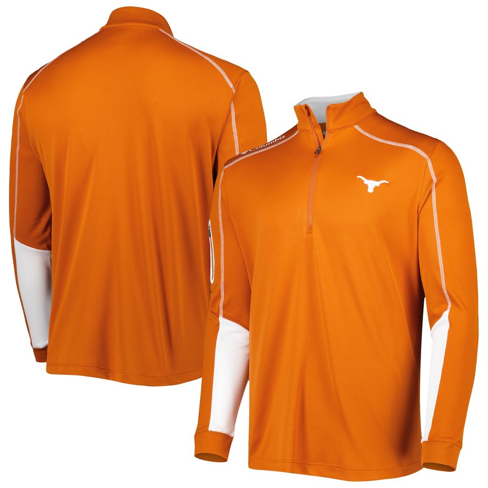 Men's Columbia Texas Orange Longhorns Shotgun 2.0 Omni-Wick Quarter-Zip Jacket