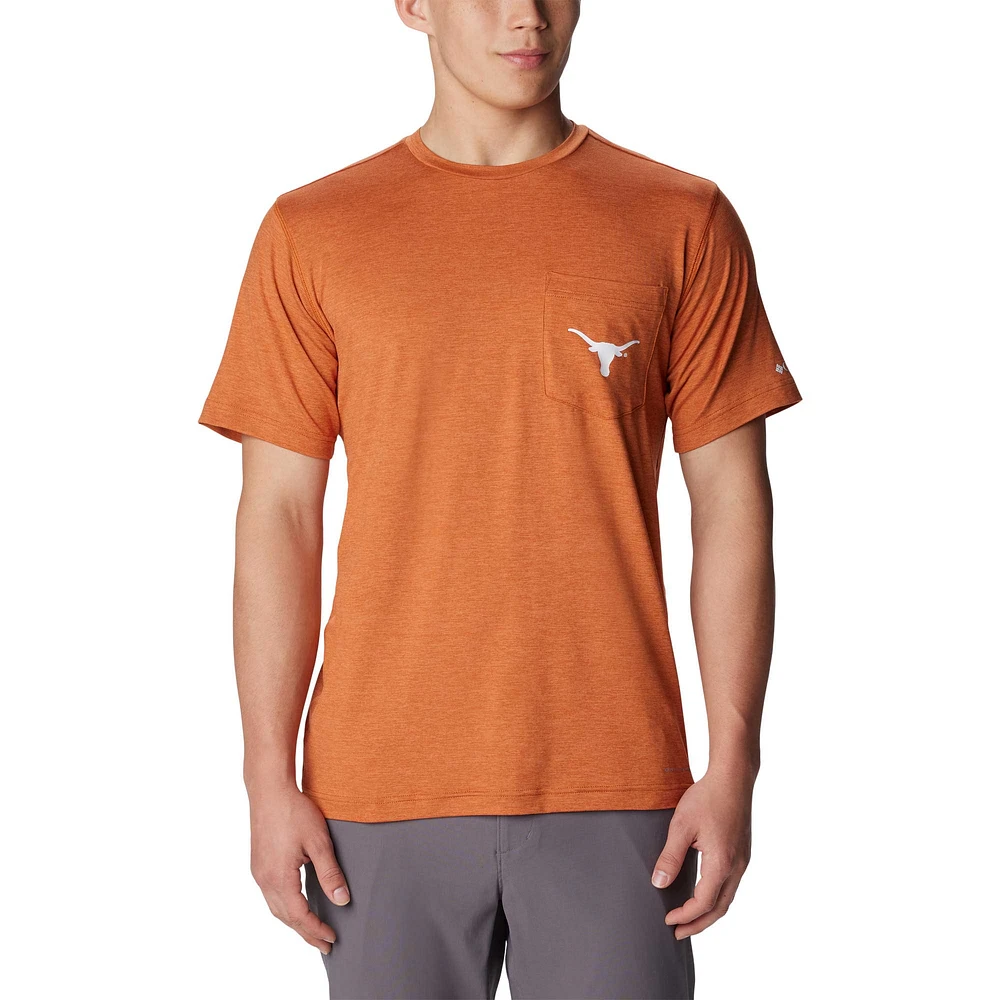 T-shirt Columbia Texas Longhorns Tech Trail Omni-Wick pour hommes