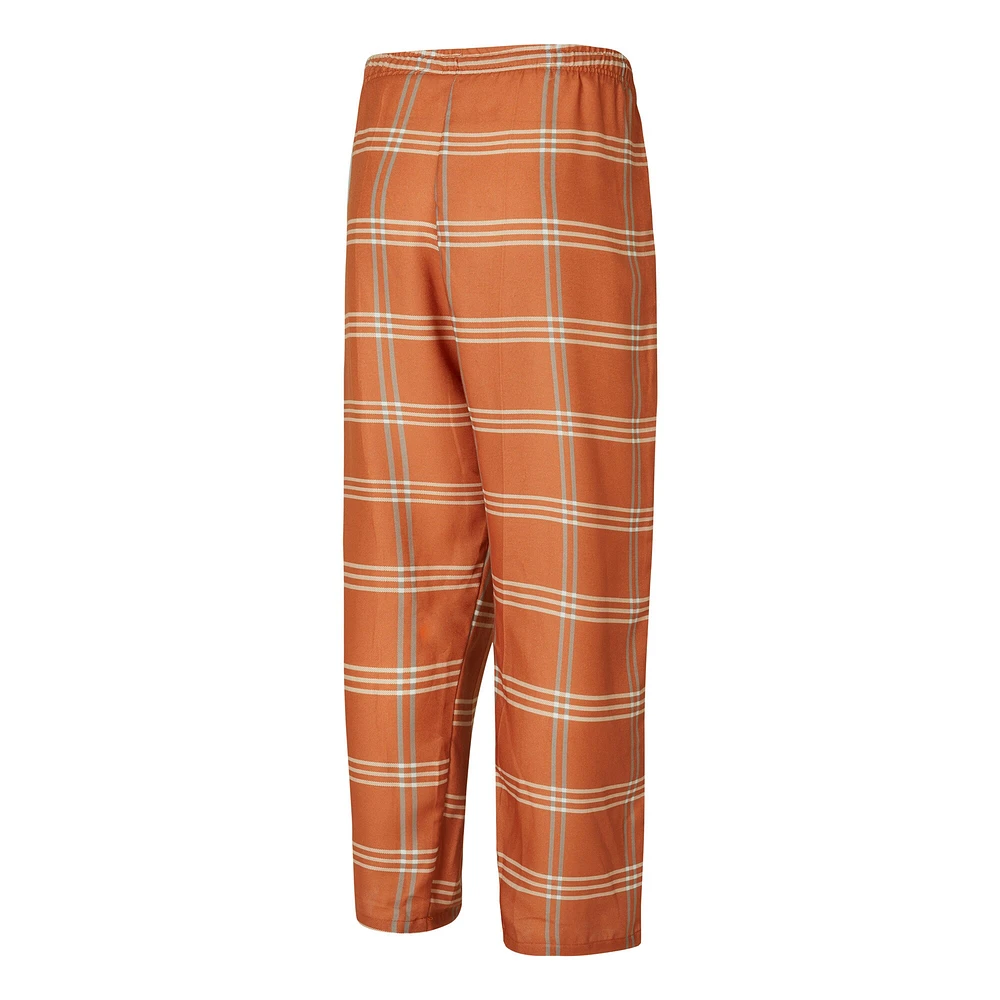 Ensemble de nuit pour homme Concepts Sport Texas Orange/Gris Longhorns T-shirt et pantalon