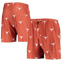 Men's Concepts Sport Texas Orange Longhorns Flagship Allover Print Jam Shorts