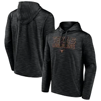 Sweat à capuche en polaire poly noir Texas Longhorns Athlete Fanatics pour homme