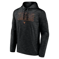 Sweat à capuche en polaire poly noir Texas Longhorns Athlete Fanatics pour homme