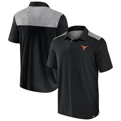 Men's Fanatics Black Texas Longhorns Long Shot Polo