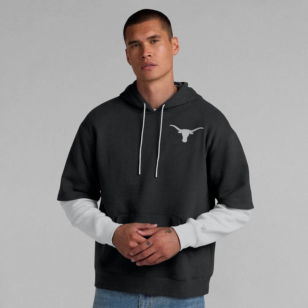 Men's Fanatics Black Texas Longhorns Sleek Pullover Hoodie