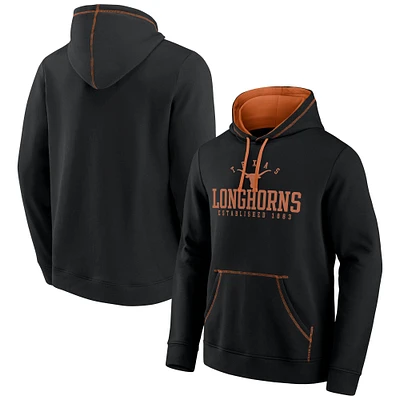 Men's Fanatics Black Texas Longhorns Toppler Fleece Pullover Hoodie