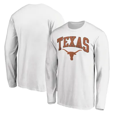 Texas Longhorns Fanatics Branded Traditional Bevel Long Sleeve T-Shirt - White