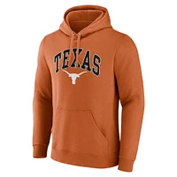Men's Fanatics Burnt Orange Texas Longhorns Arched Logo Pullover Hoodie