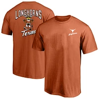 T-shirt Fanatics pour hommes, orange brûlé, Texas Longhorns, grand et grand, 2-Hit