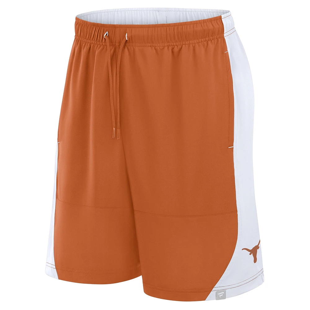 Men's Fanatics Texas Orange/White Longhorns Strength Unleashed Shorts