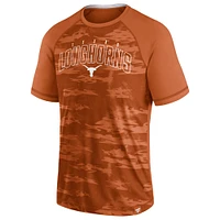 T-shirt raglan Texas Longhorns Orange Fanatics pour hommes