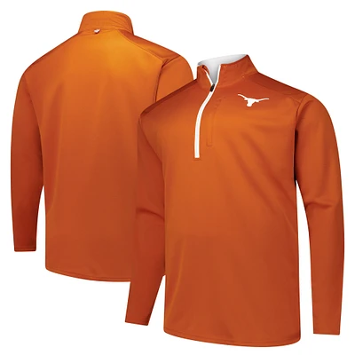 Haut à glissière quart de tour Big & Tall Defender Texas Longhorns Orange Fanatics pour hommes