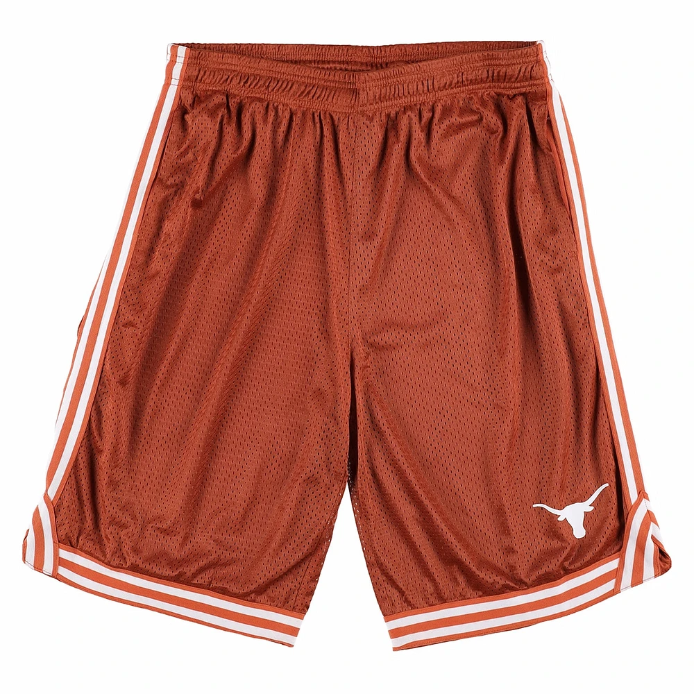 Short en maille à double rayure Fanatics Texas Orange Longhorns Big & Tall pour homme