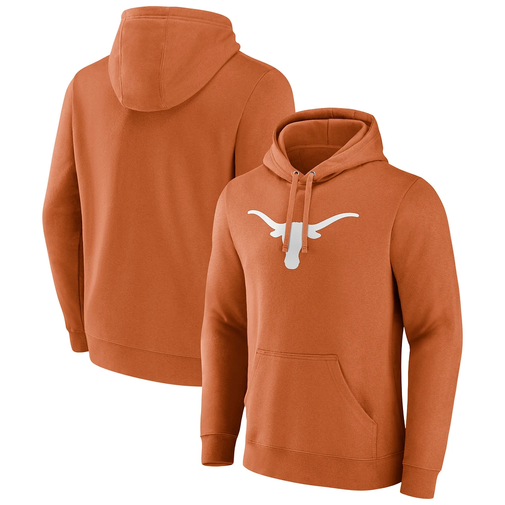 Men's Fanatics Texas Orange Longhorns Evergreen Fleece Pullover Hoodie