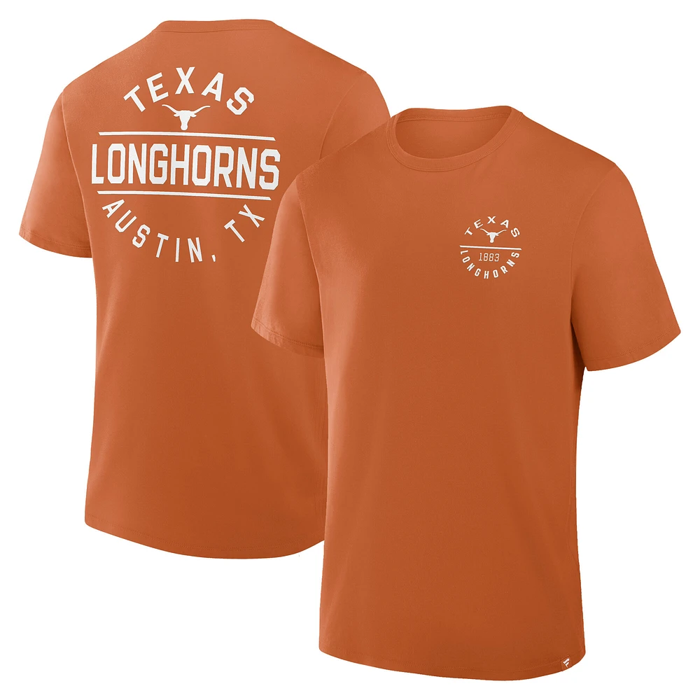 T-shirt Fanatics Texas Orange Longhorns Fastbreak pour homme