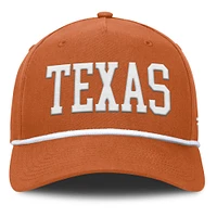 Men's Fanatics Texas Orange Texas Longhorns Foul Ball Rope Adjustable Hat